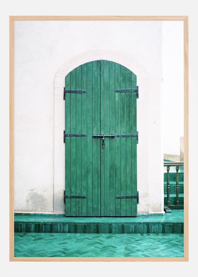 Bildverkstad Marrakesh Green Door Poster