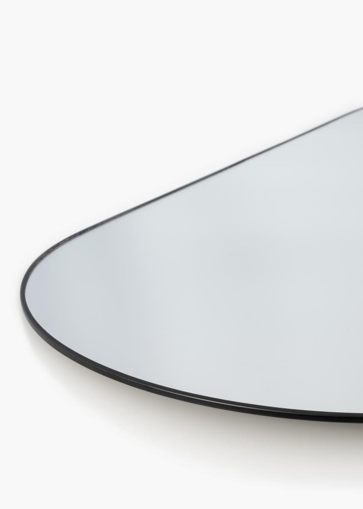 KAILA Oval Mirror Jersey - Thin Black 35x80 cm