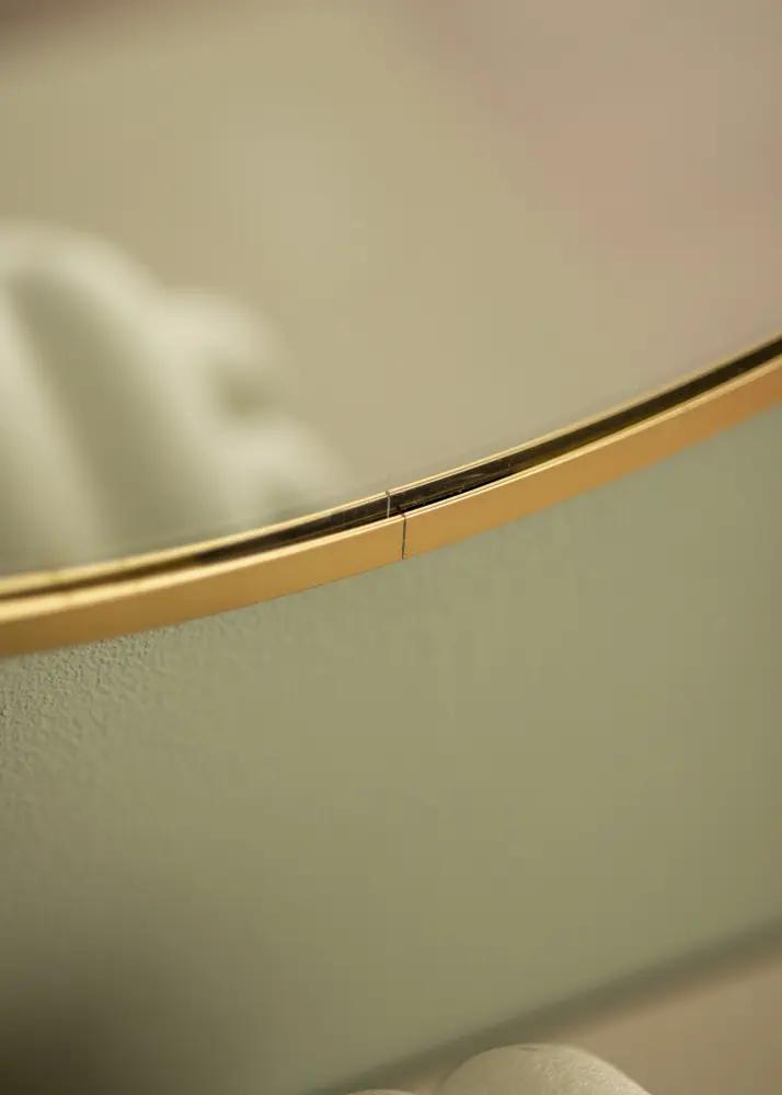 Artlink Runder Spiegel Modern Gold 51 cm Ø