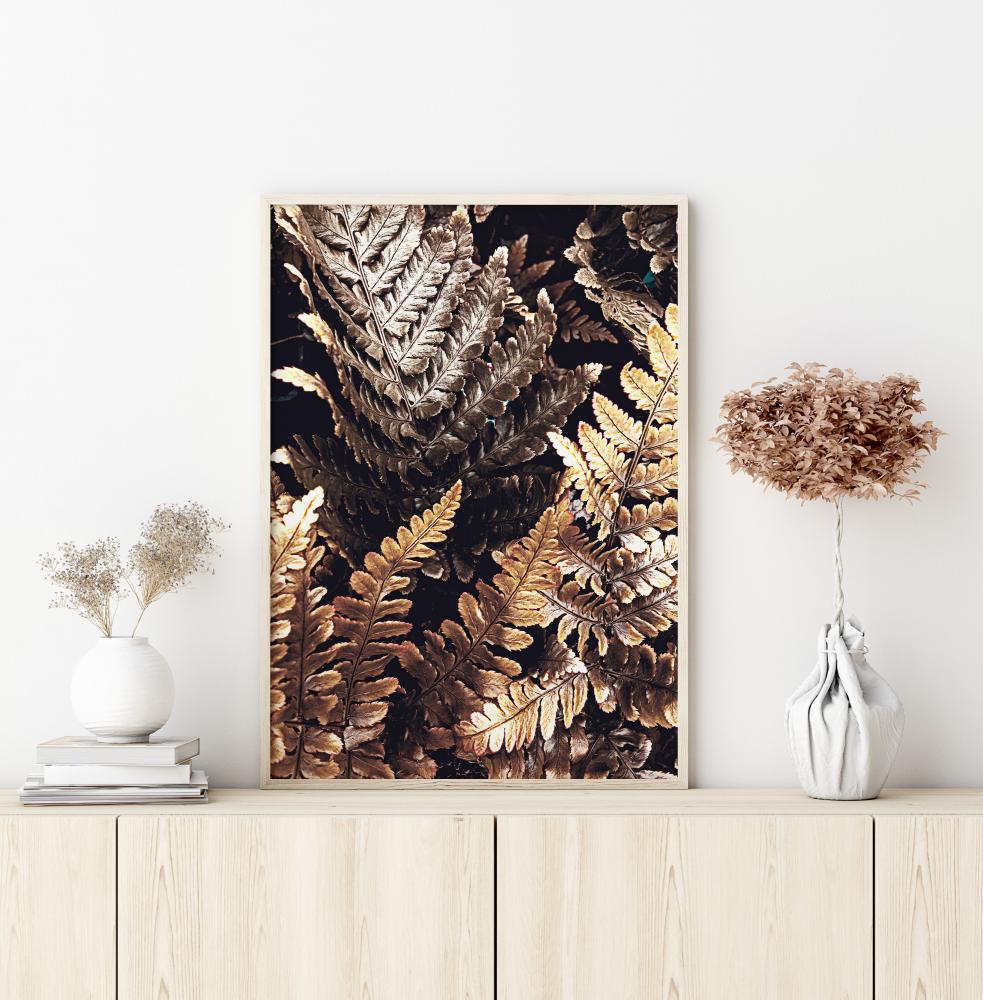 Bildverkstad Golden Leaves Poster