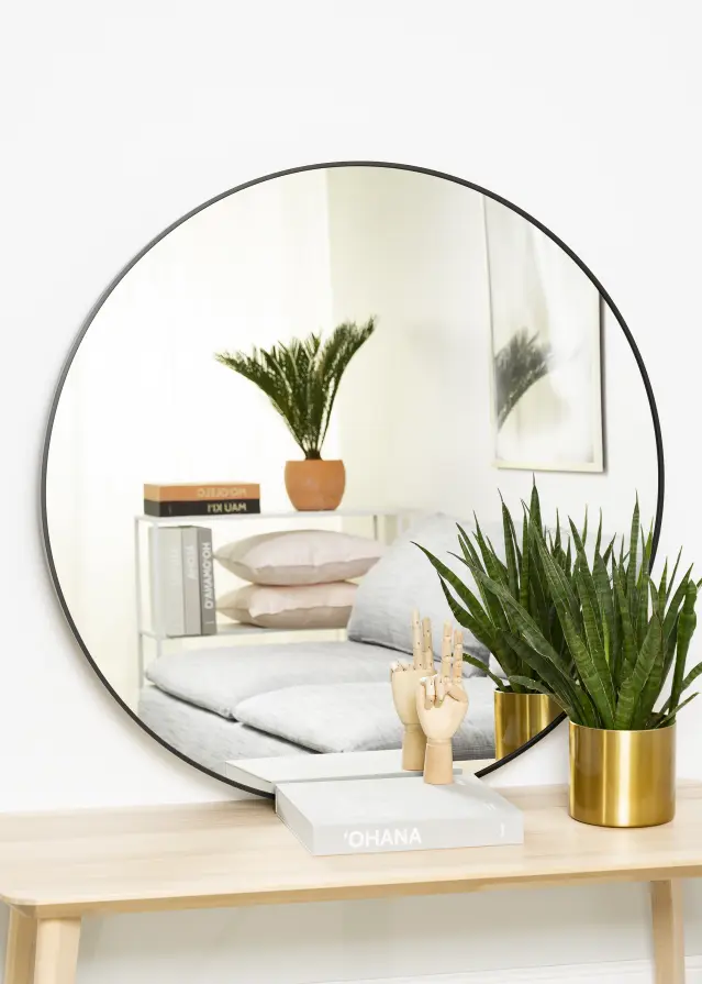 KAILA KAILA Round Mirror - Edge Black 100 cm Ø