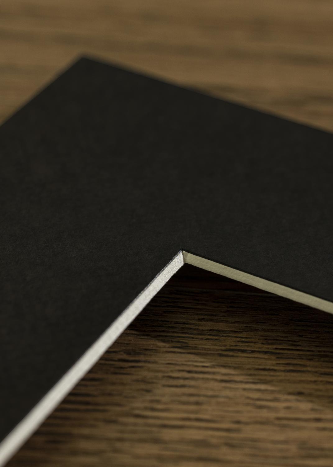 Product Image for Passepartout Schwarz Standard (weißer Kern) 20x40 cm (9x29)