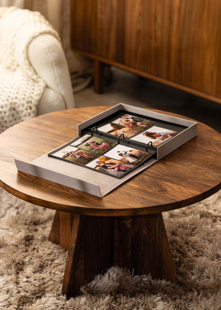 KAILA KAILA XOXO Greige - Coffee Table Photo Album (60 Schwarze Seiten)