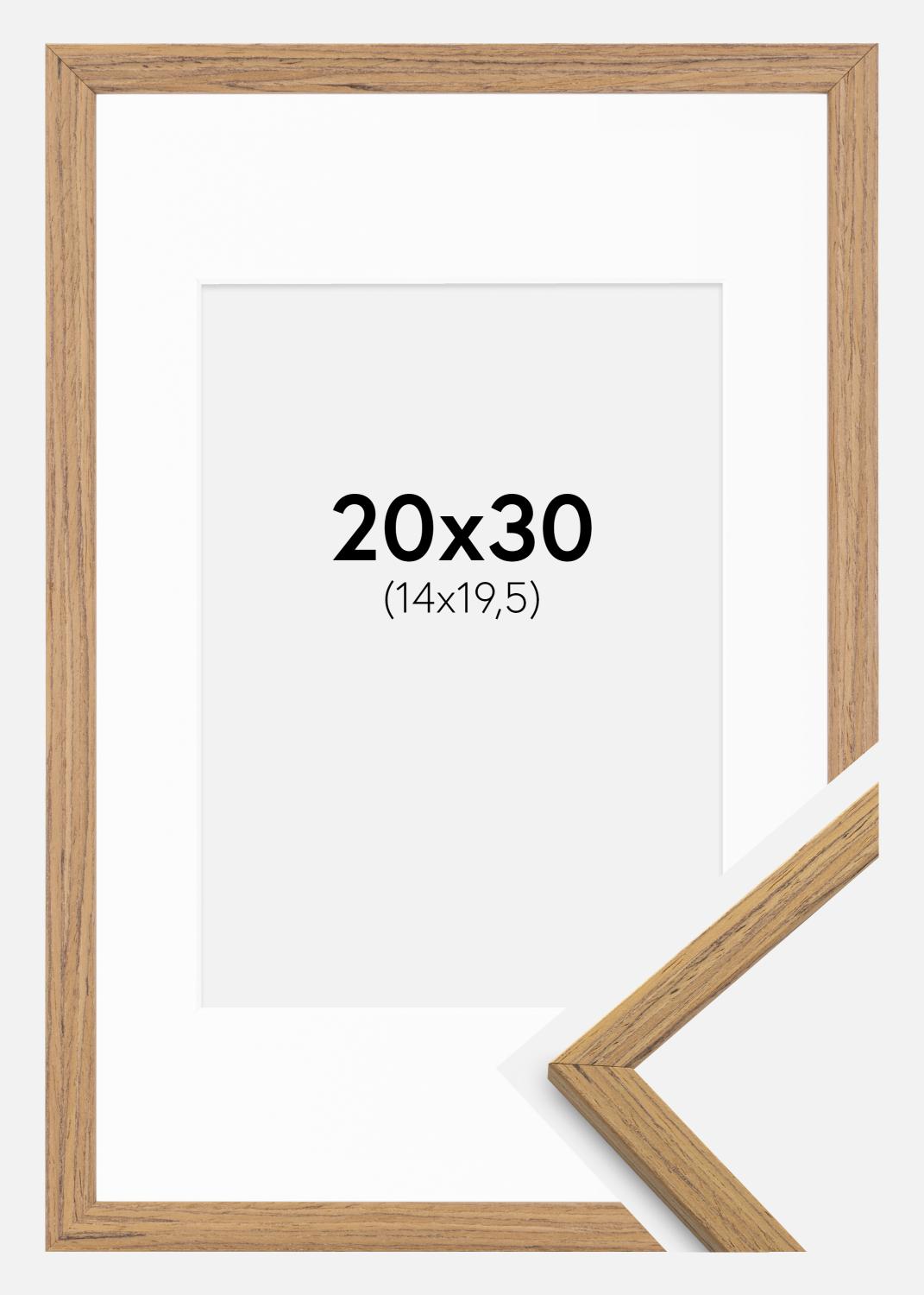 Product Image for Rahmen Edsbyn Teak 20x30 cm - Passepartout Weiß 15x21 cm (A5)
