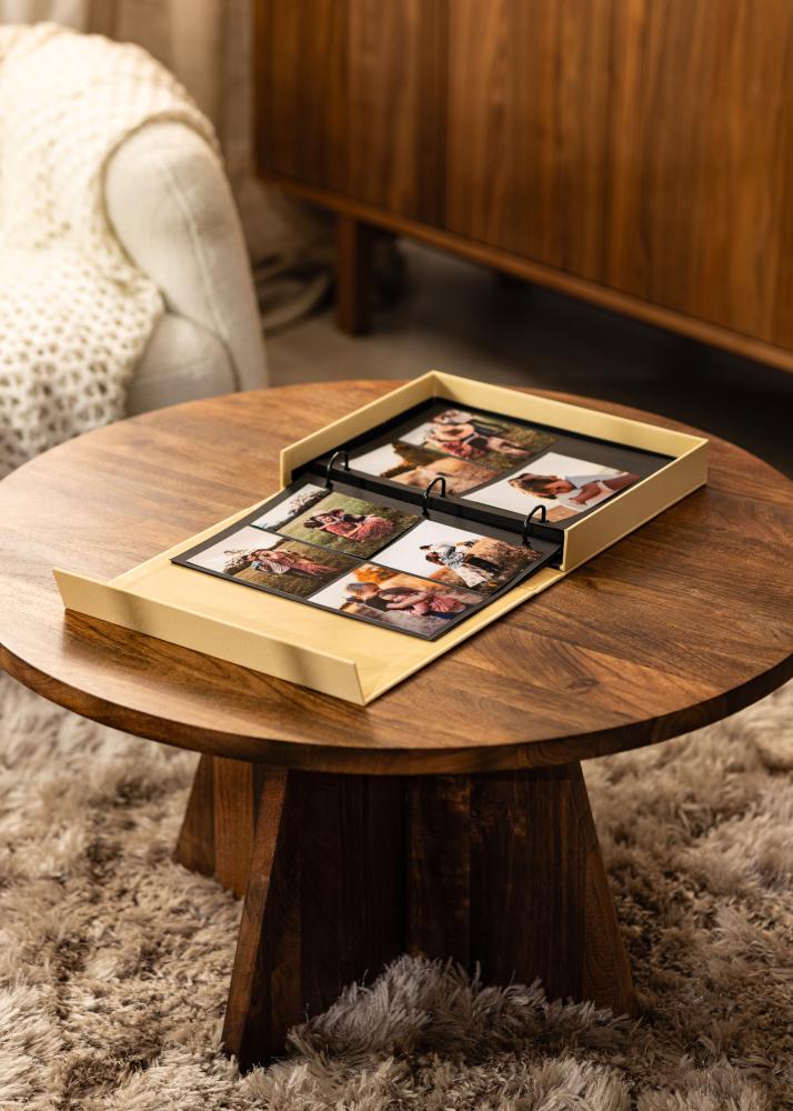 KAILA KAILA XOXO Yellow - Coffee Table Photo Album (60 Schwarze Seiten)