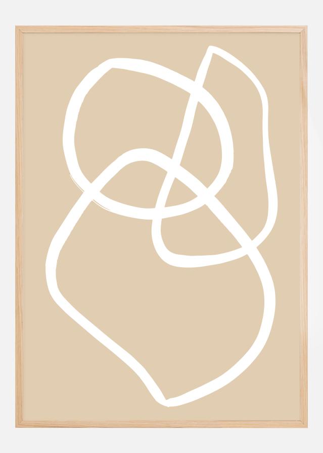 Bildverkstad Beige Lines III Poster