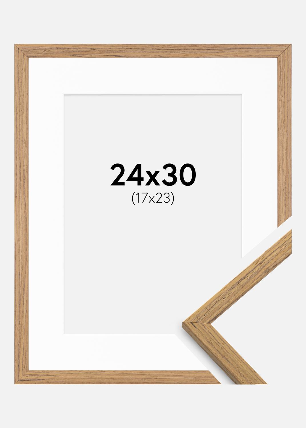 Product Image for Rahmen Edsbyn Teak 24x30 cm - Passepartout Weiß 18x24 cm