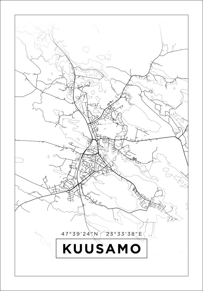 Bildverkstad Map - Kuusamo - White