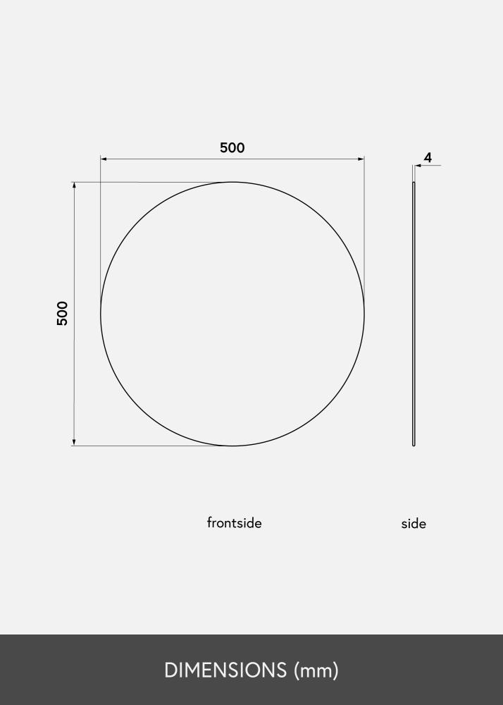 KAILA KAILA - Runder Spiegel 50 cm Ø