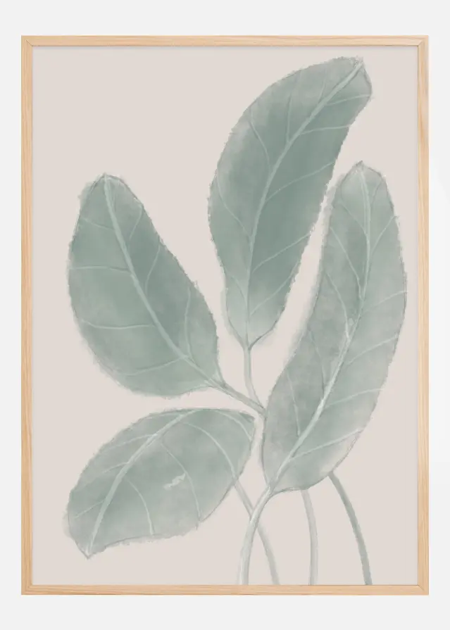 Bildverkstad Leaves Watercolor Poster