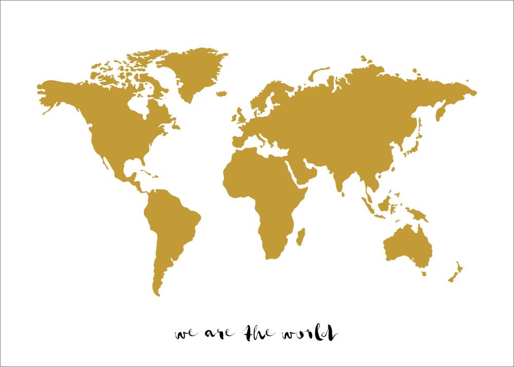 Bildverkstad We are the world - Gold