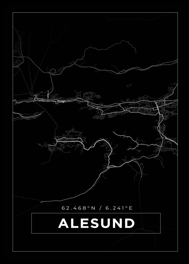 Bildverkstad Map - Alesund - Black