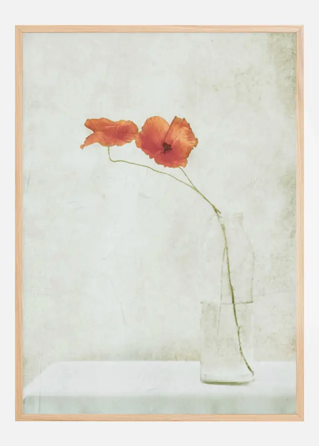 Bildverkstad Two Poppies In A Bottle Poster