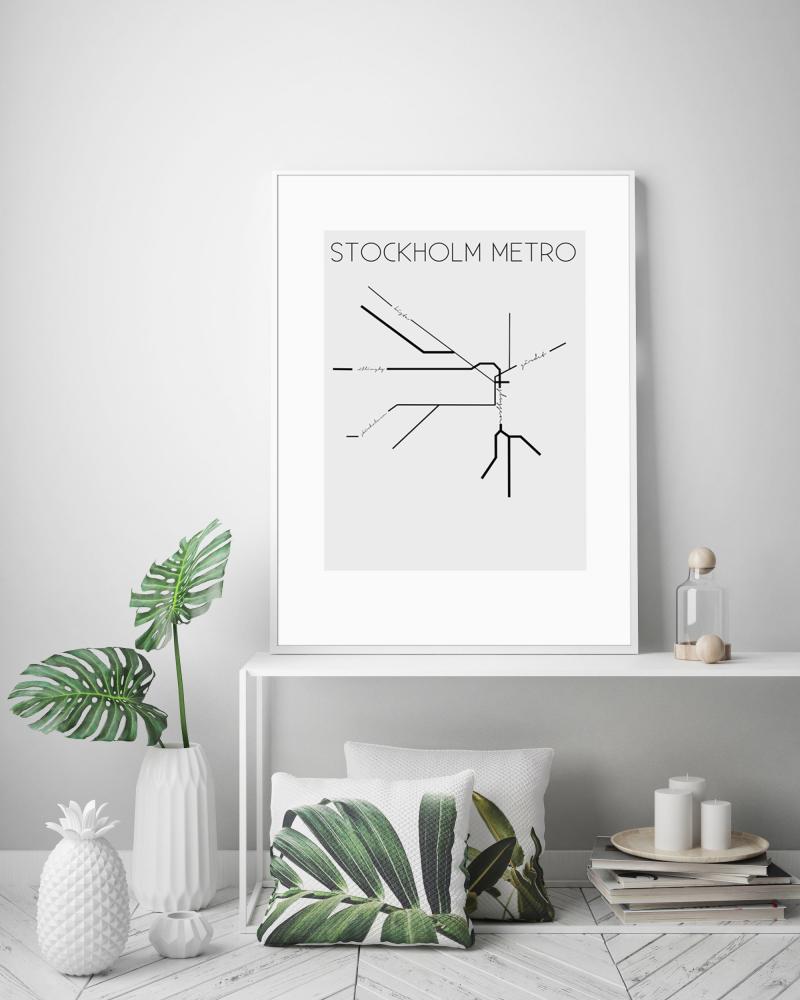 Estancia Stockholm Metro - 50x70 cm