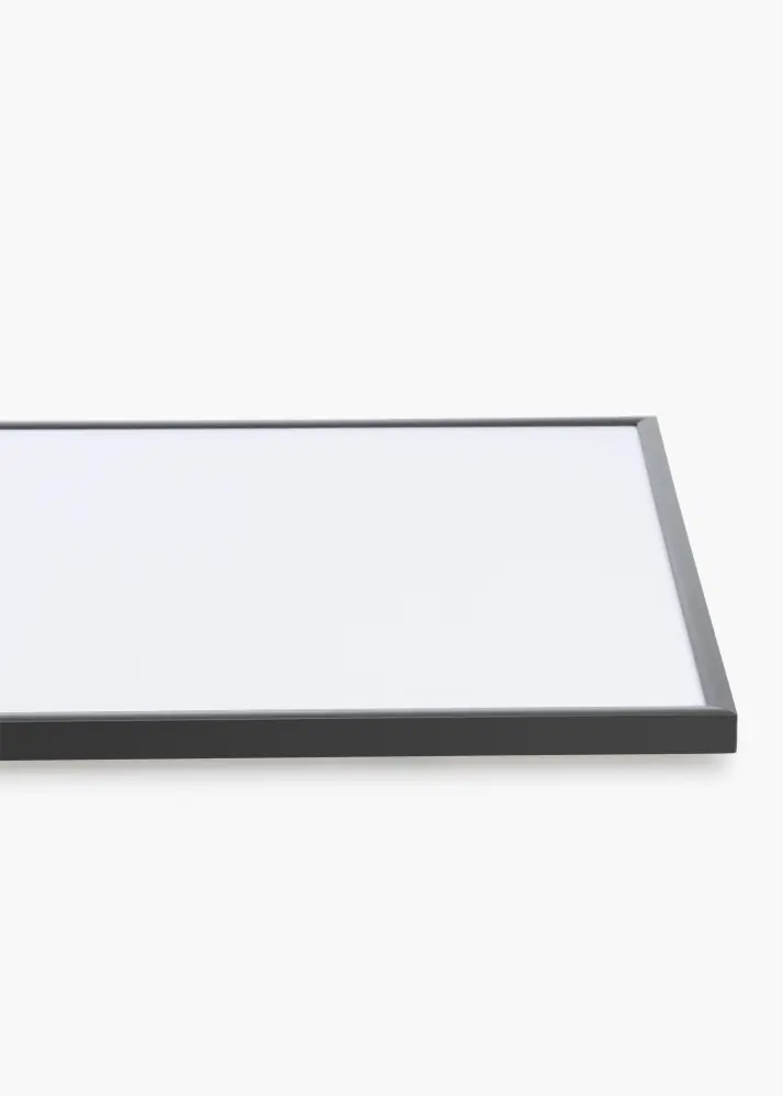 Ram med passepartou Rahmen New Lifestyle Dunkelgrau 70x100 cm - Passepartout Schwarz 62x85 cm