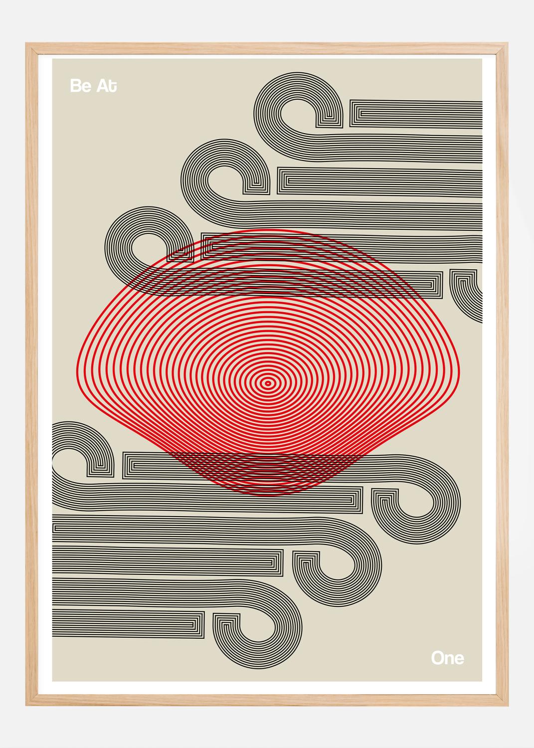 Product Image for Be At One - Black Poster (50x70 cm)