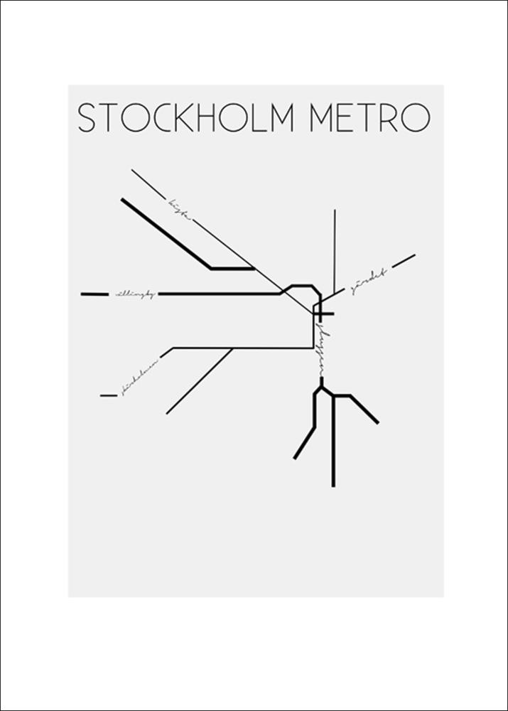 Estancia Stockholm Metro - 50x70 cm