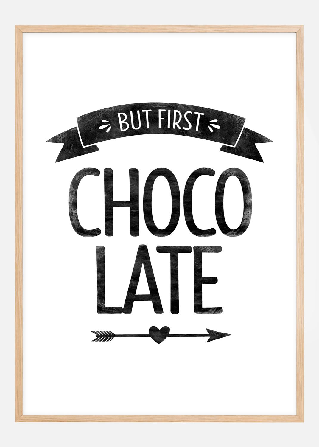 Product Image for But first chocolate Retro Poster (40x50 cm)