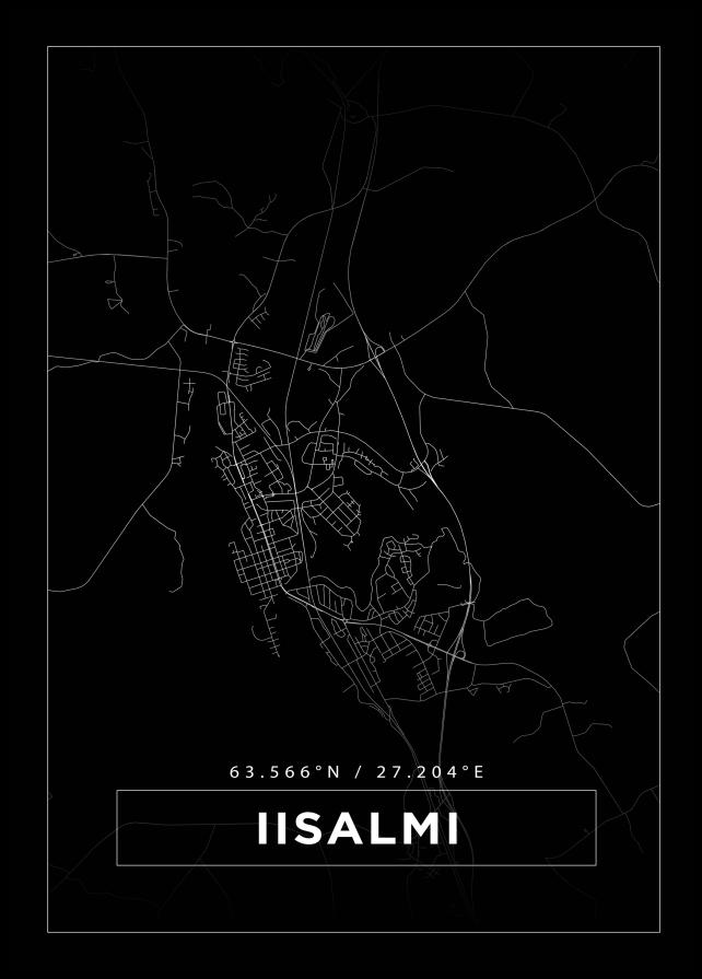 Bildverkstad Map - Iisalmi - Black