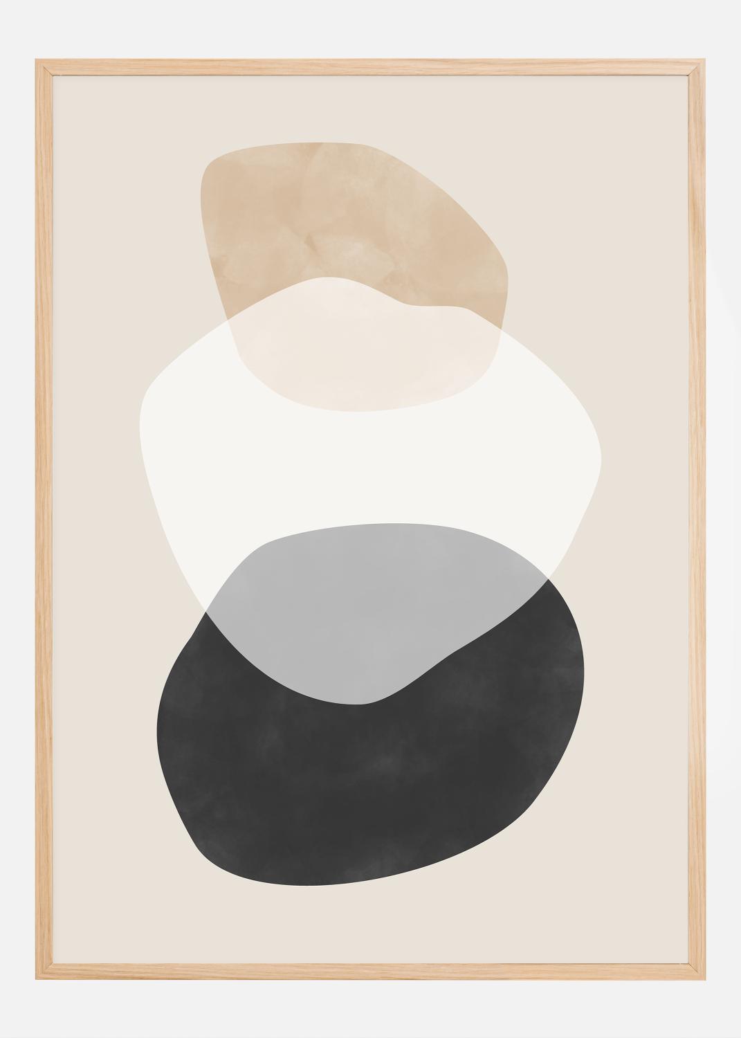 Product Image for Beige Boho Shapes Artwork Poster (21x29.7 cm (A4))