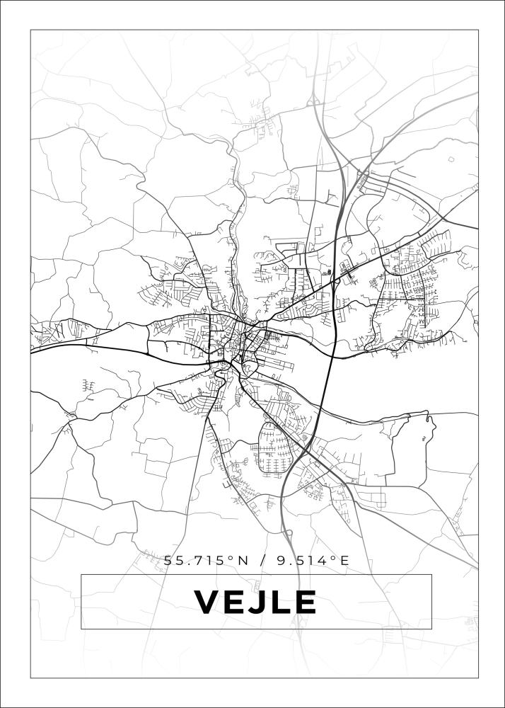 Bildverkstad Map - Vejle - White