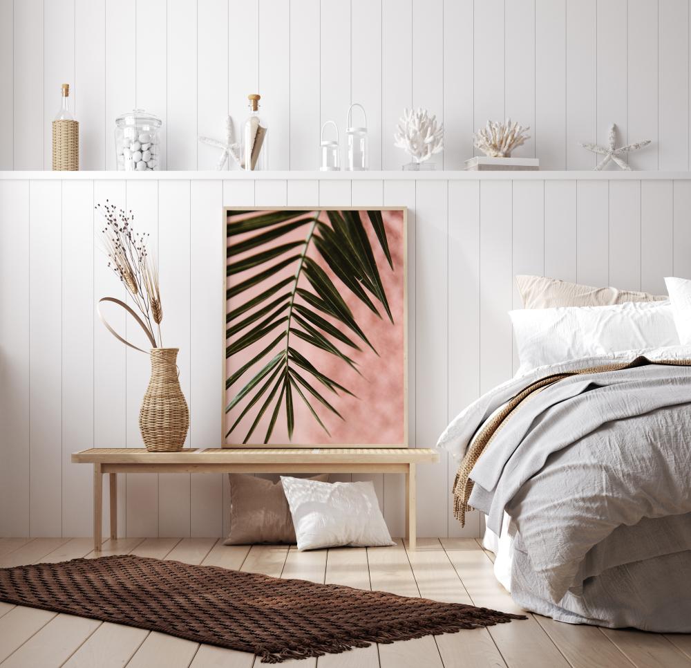 Bildverkstad Pink pastell palm Poster