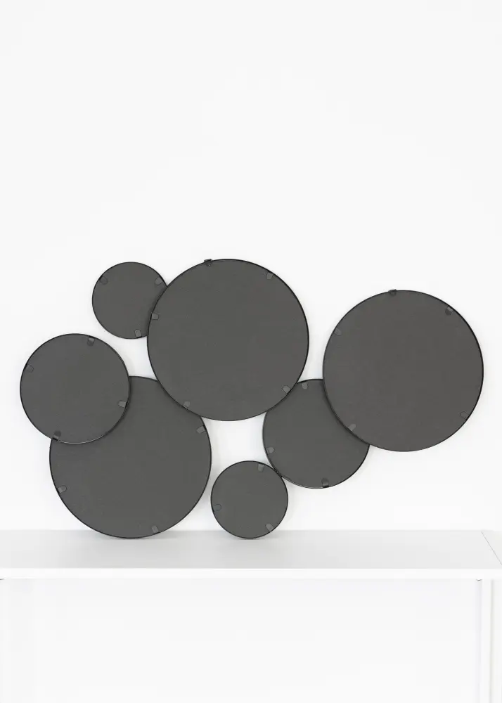 KAILA KAILA Spiegel Bubbles - Schwarz 72x43 cm