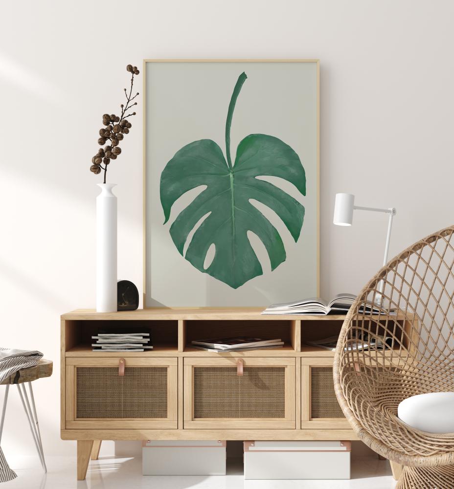 Bildverkstad Monstera Aqua Poster