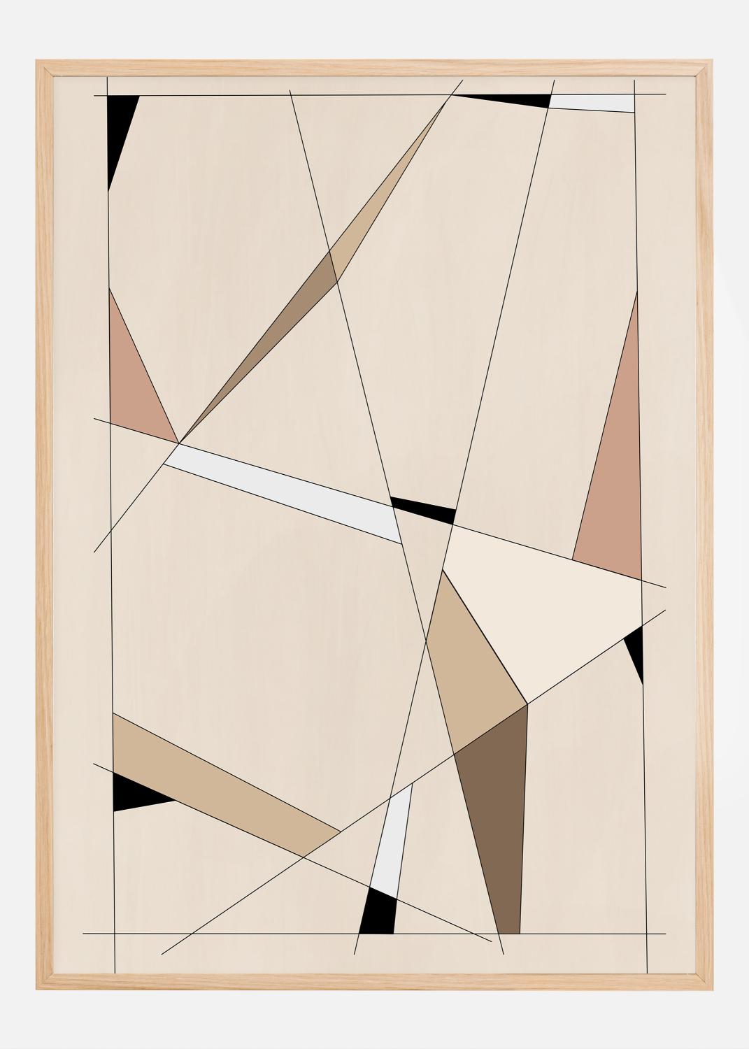 Product Image for Geometric Beige art No.1 Poster (21x29.7 cm (A4))