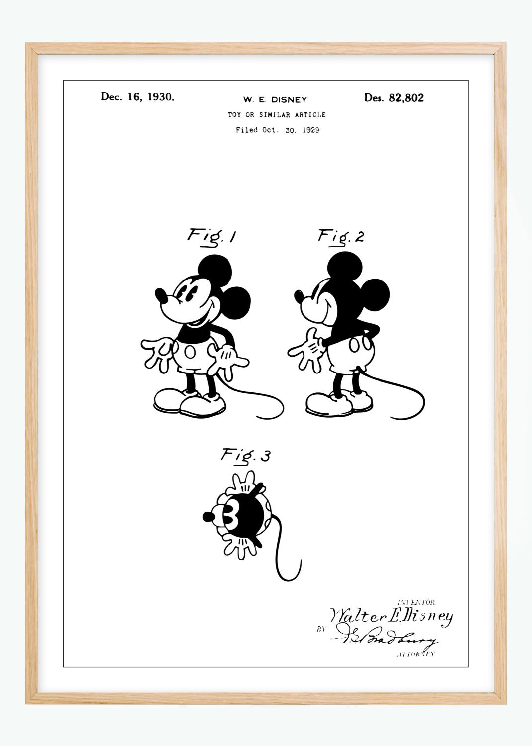 Product Image for Patentzeichnung - Disney - Micky Maus Poster (50x70 cm)