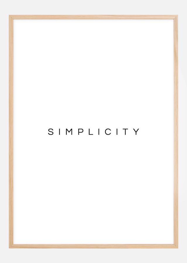 Bildverkstad Simplicity Poster