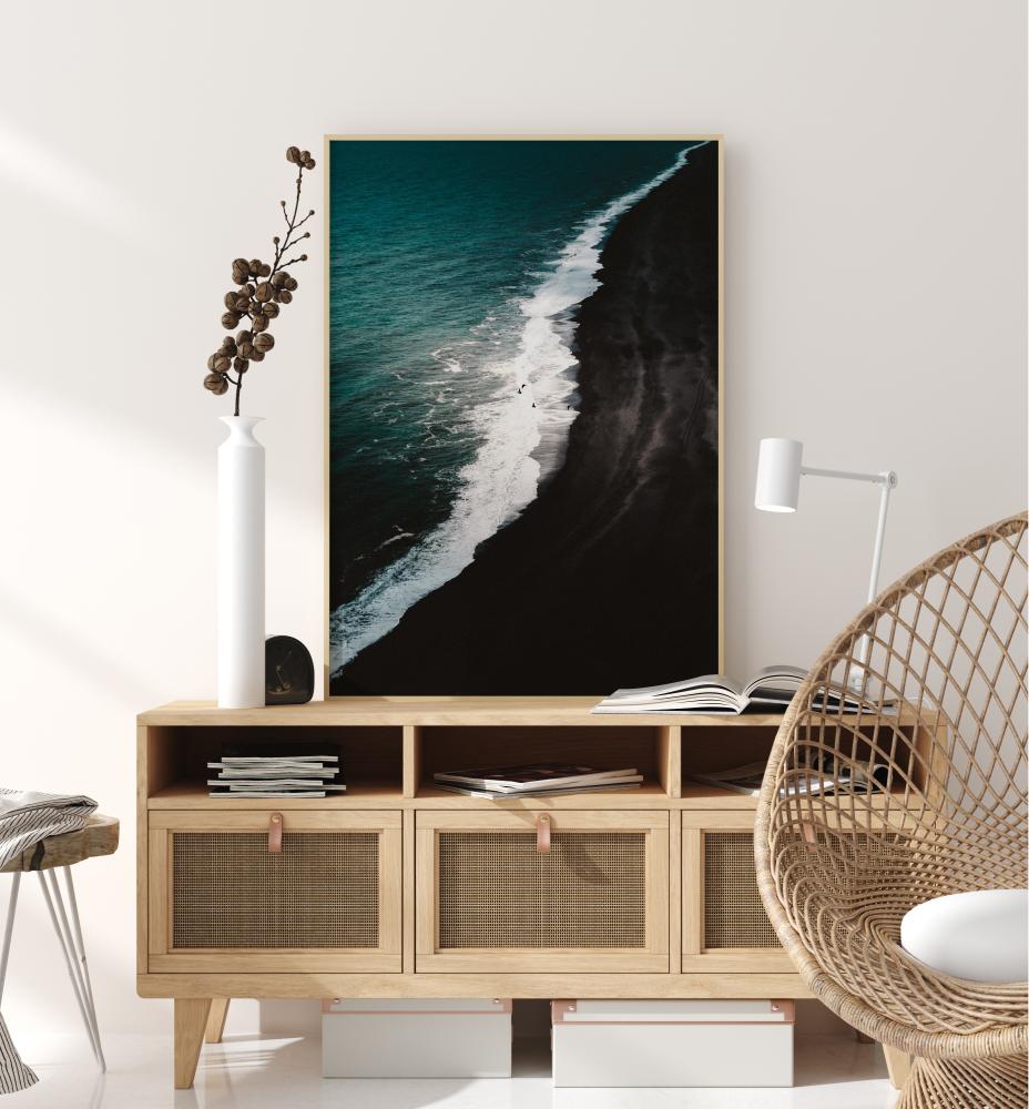 Bildverkstad Black Beach Poster