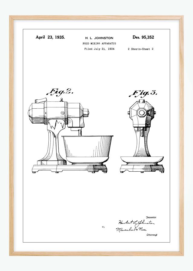 Bildverkstad Patentzeichnung - Mixer II Poster