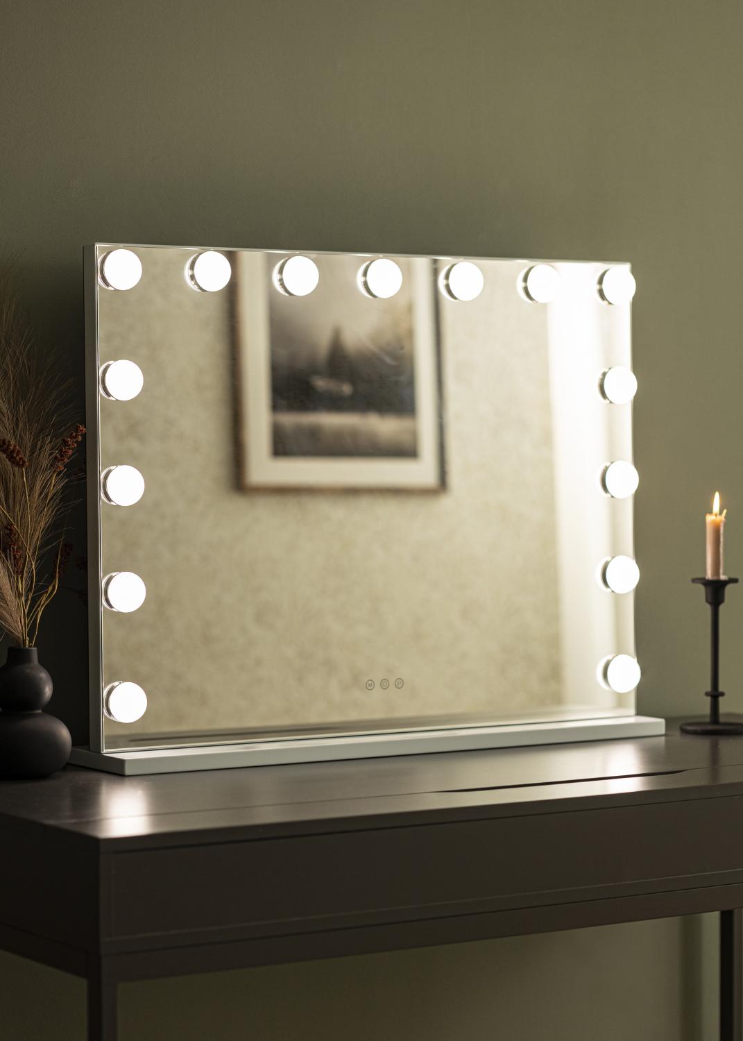 Product Image for KAILA Kosmetikspiegel Vanity LED 15 Weiß 80x60 cm