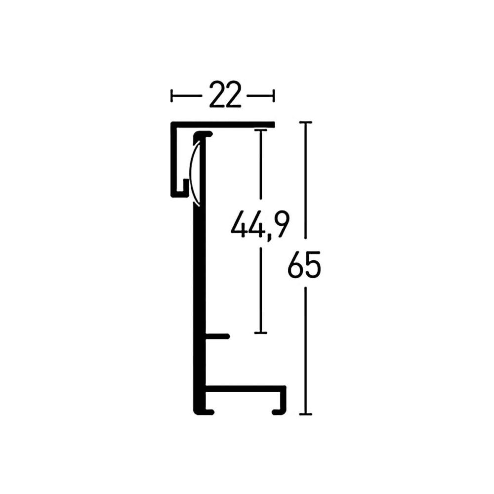 Konstlist - Nielsen Rahmen Nielsen Frame Box II Silber 70x90 cm