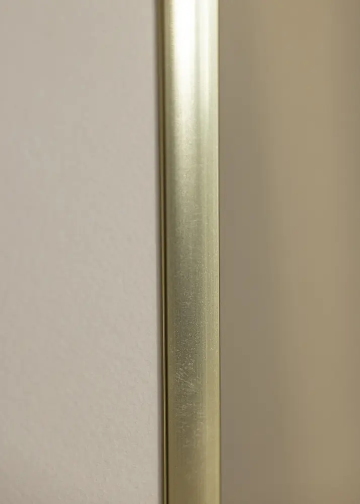 Ram med passepartou Rahmen Poster Frame Aluminum Gold 70x100 cm - Passepartout Weiß 62x93 cm