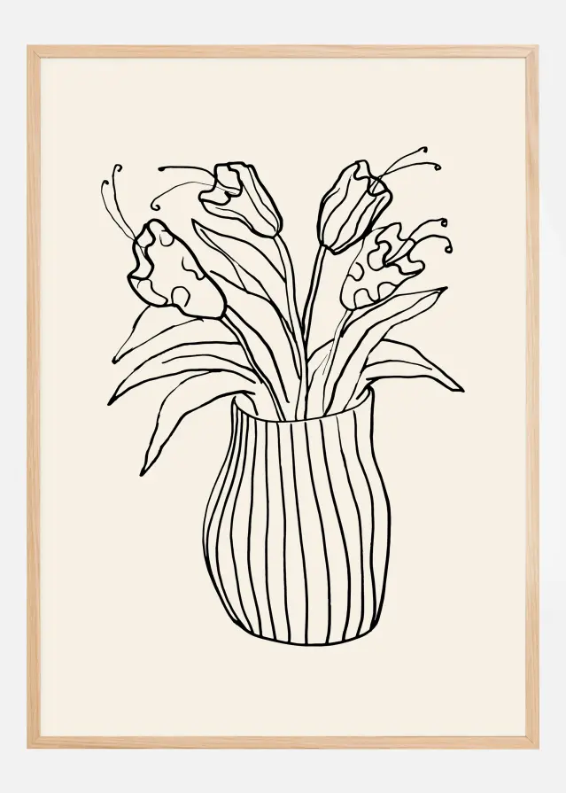 Bildverkstad Vase Sketch Poster