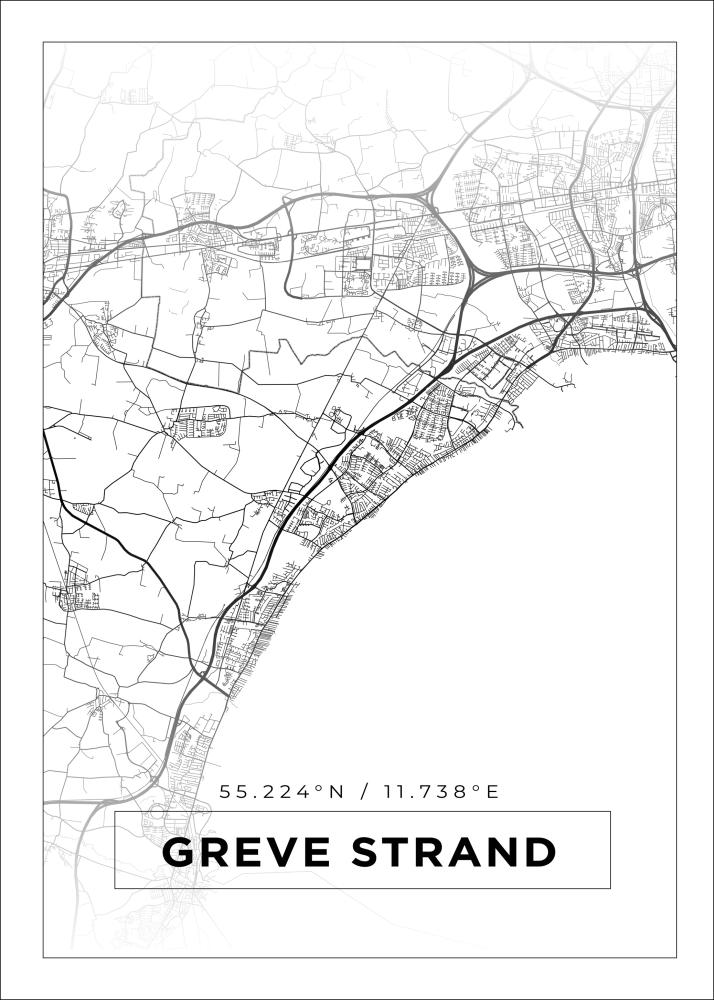 Bildverkstad Map - Greve Strand - White