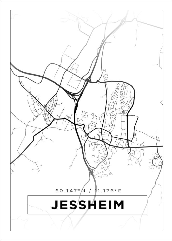 Bildverkstad Map - Jessheim - White