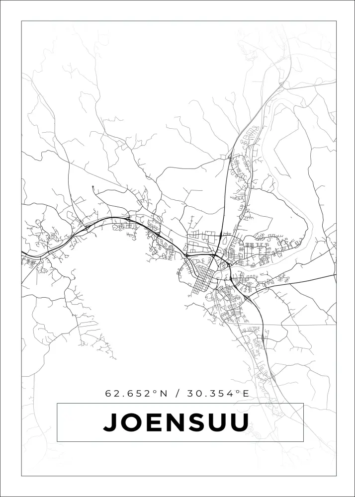 Bildverkstad Map - Joensuu - White