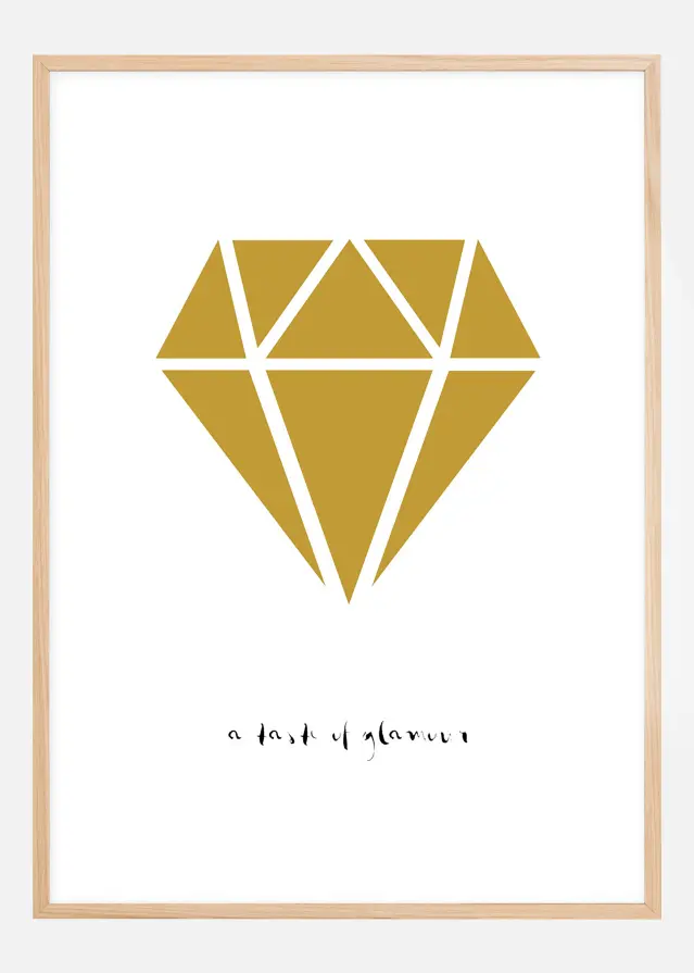 Bildverkstad Diamant - Gold Poster