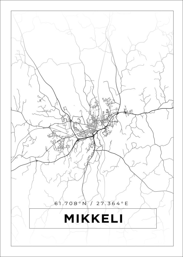 Bildverkstad Map - Mikkeli - White