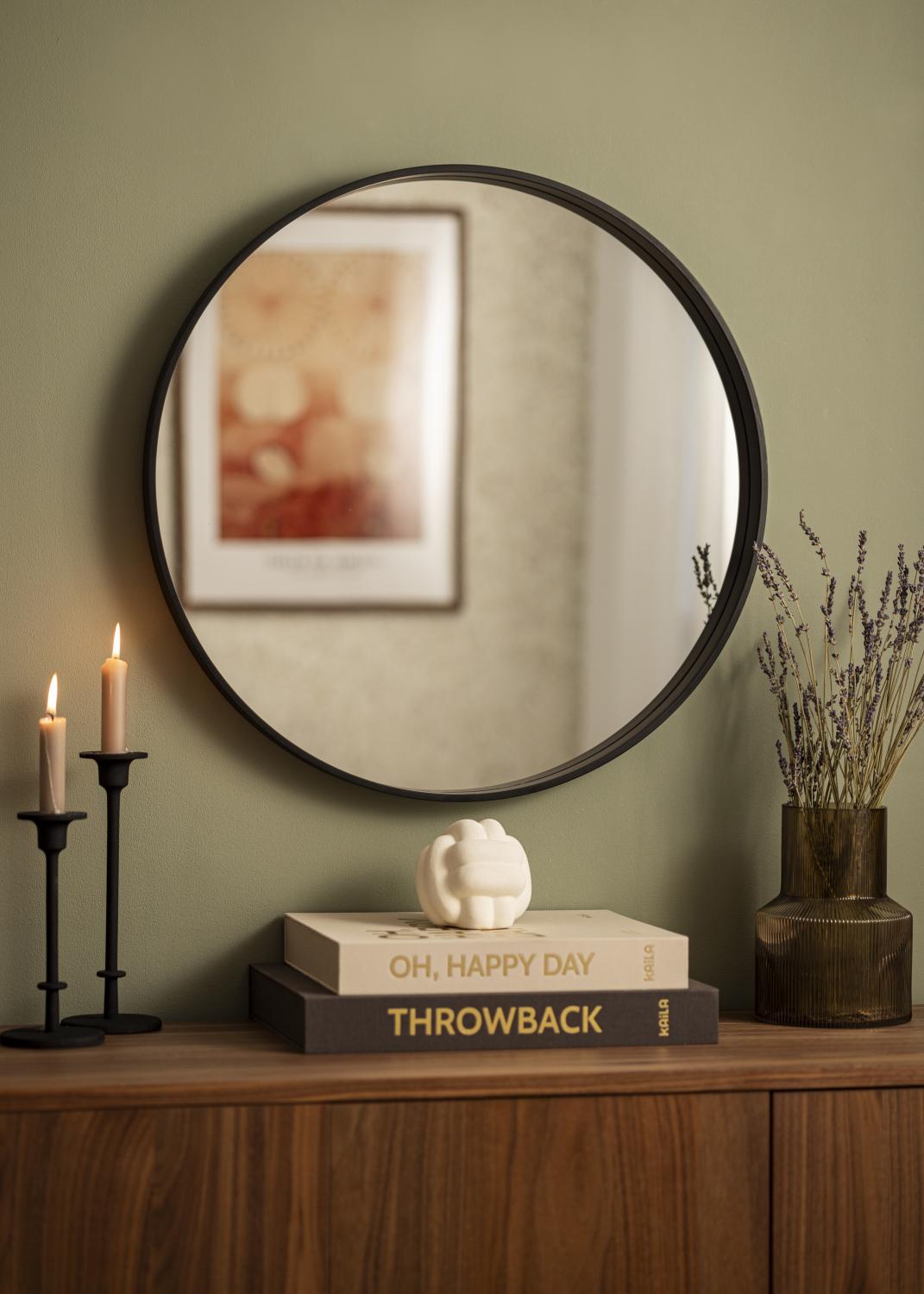 Product Image for Spiegel Reflection Schwarz 60 cm Ø