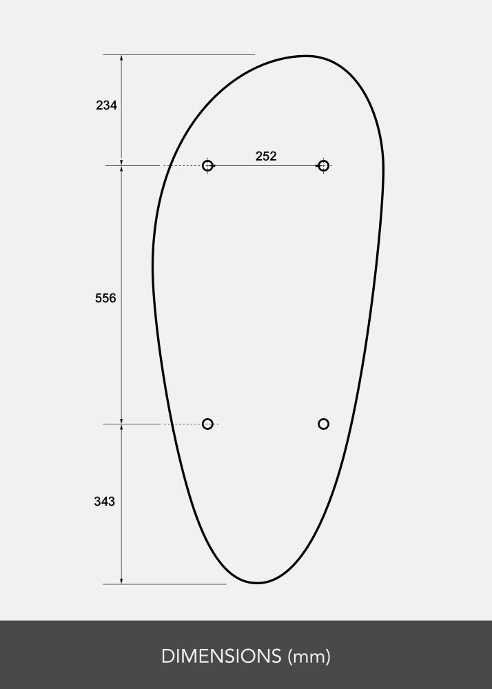 BGA Spiegel Balance 50x113 cm - Selected By BGA