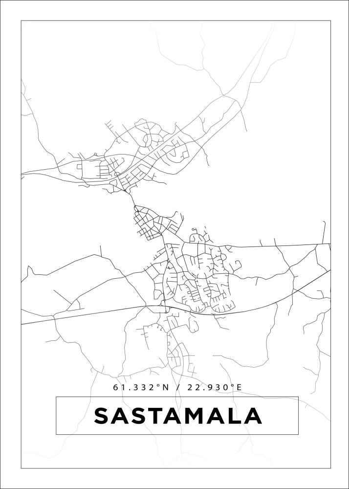 Bildverkstad Map - Sastamala - White