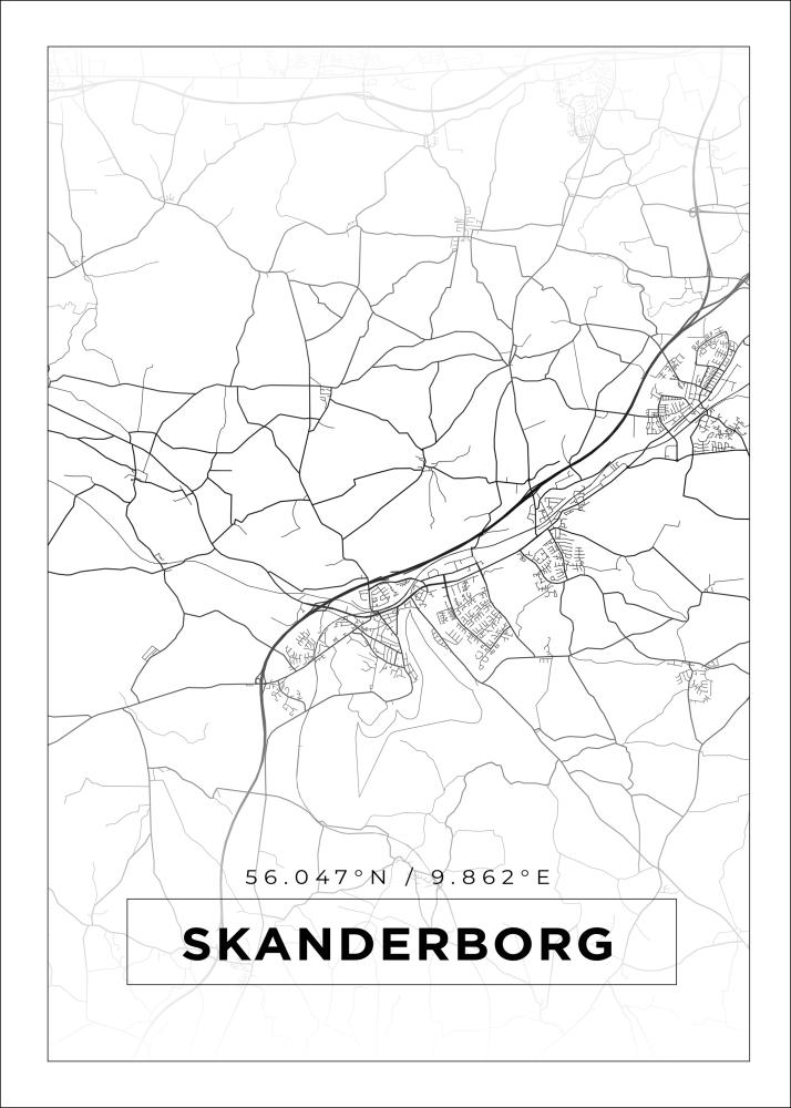 Bildverkstad Map - Skanderborg - White