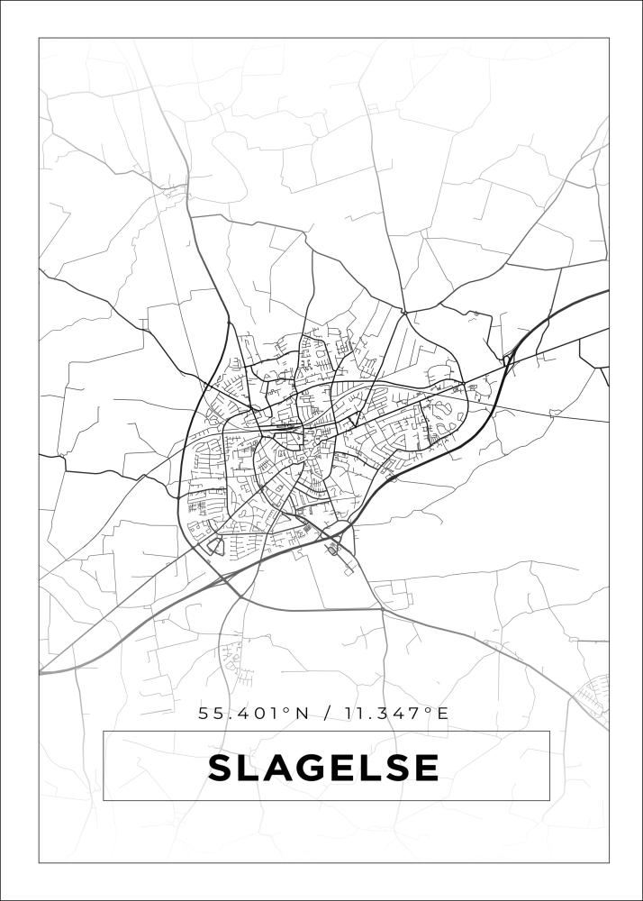 Bildverkstad Map - Slagelse - White