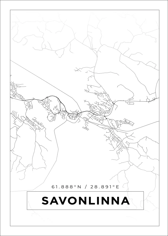 Bildverkstad Map - Savonlinna - White