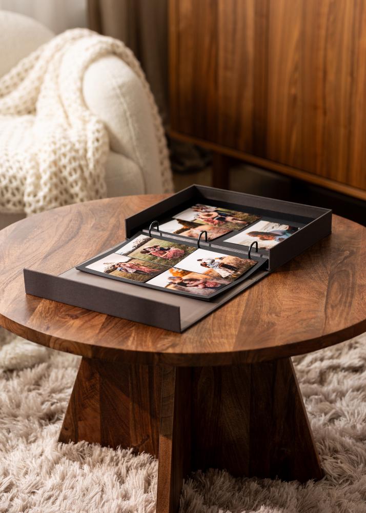 BGA KAILA JOURNEY Black - Coffee Table Photo Album (60 Schwarze Seiten)