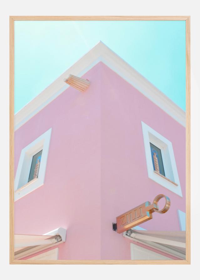 Bildverkstad Pink Town Poster